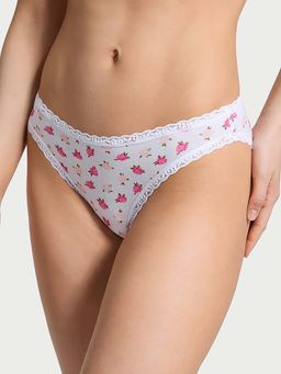 Victoria's Secret - White Lace-Waist Bikini Panty