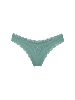 Victoria's Secret - Green Dream Angels Lace-Trim Brazilian Panty