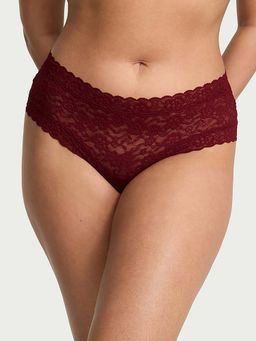 Victoria's Secret - Maroon Lace Cheeky Panty