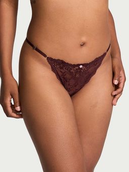 Victoria's Secret - Red Dream Angels Lace Adjustable String Bikini Panty