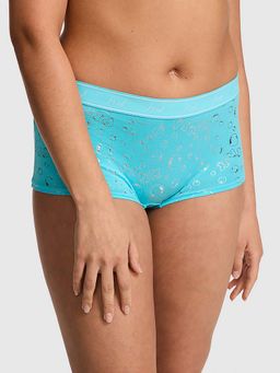 Victoria's Secret - Blue Logo Cotton Boy Short Panty