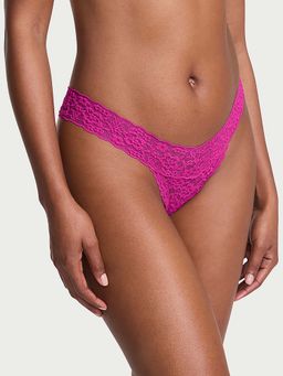Victoria's Secret - Pink Lace Strappy-Back Thong Panty