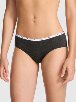 Victoria's Secret - Grey Logo Cotton Hip Hugger Panty