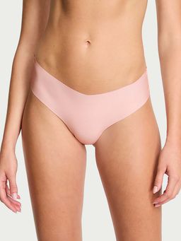Victoria's Secret - Pink No-Show Sheer Logo Thong Panty