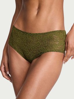 Victoria's Secret - Green Lacie Lace-Up Bow Cheeky Panty (XS)