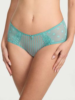Victoria's Secret - Blue Lacie Sheer Heritage Cheeky Panty