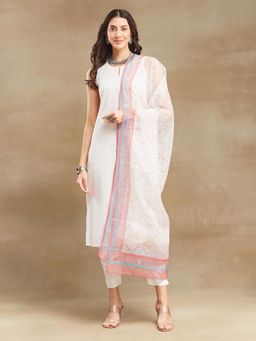 Fabindia - Natural Cotton Silk Printed Dupatta