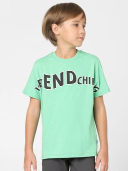 Jack & Jones Junior - Boys Green Crew Neck T-shirt