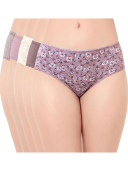 Juliet - Women Cotton Lycra Hipster Panties (Pack of 5)