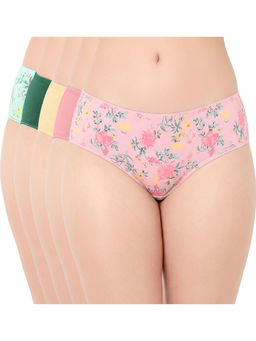 Juliet - Women Cotton Lycra Hipster Panties (Pack of 5)