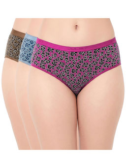 Juliet - Women Cotton Lycra Hipster Panties (Pack of 3)