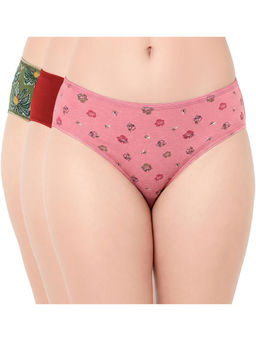 Juliet - Women Cotton Lycra Hipster Panties (Pack of 3)