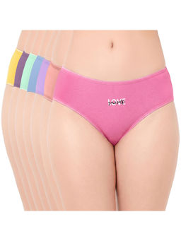 Juliet - Women Cotton Lycra Hipster Panties (Pack of 7)