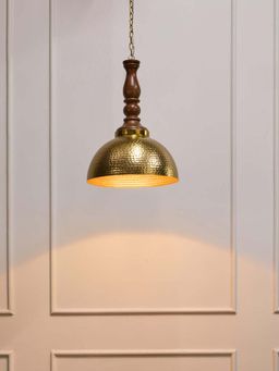Fabindia - Gold Metal Pendant Hanging Lamp