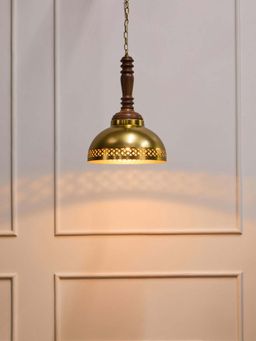 Fabindia - Gold Metal Pendant Hanging Lamp