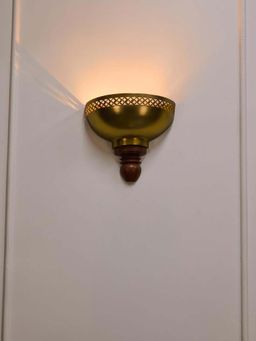 Fabindia - Gold Metal Ambient Wall Lamp