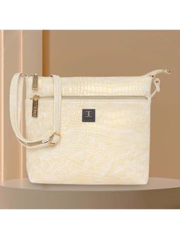 ESBEDA - White Printed Pu Slingbag