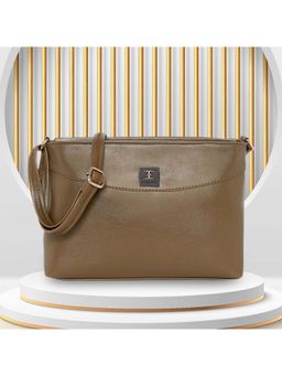 ESBEDA - Tan Solid Pu Slingbag