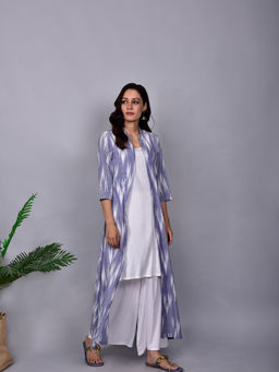 Empress Pitara - Ikkat Jacket Suit Set