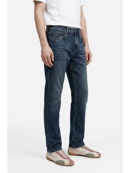 Snitch - Dark Blue Washed Casual Jeans for Men