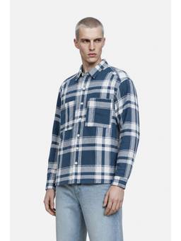 Snitch - Checks Full Sleeves Oversized Casual Shirt for Men