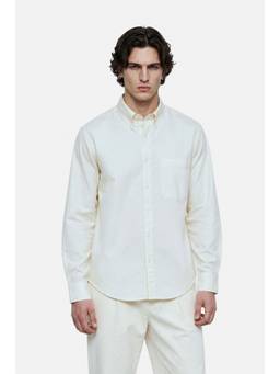 Snitch - White Solid Full Sleeves Regular Casual Shirt for Men