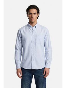 Snitch - Blue Solid Full Sleeves Regular Casual Shirt for Men