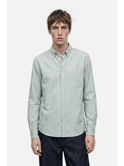 Snitch - Green Solid Full Sleeves Regular Casual Shirt for Men