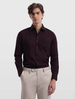 Arrow - Men's Manhattan Slim Fit Jaquard Shirt