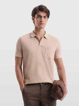 Arrow Sports - Men's Textured Regular Fit Polo T-Shirt