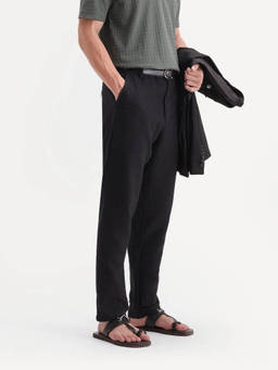 Rare Rabbit - Cira-B Men Black Regular Fit Trousers