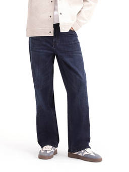 Rare Rabbit - Loom Men Relaxed Fit Dark Navy Solid Jeans