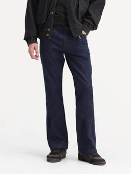 Rare Rabbit - Rokz Men Bootcut Dark Navy Solid Jeans