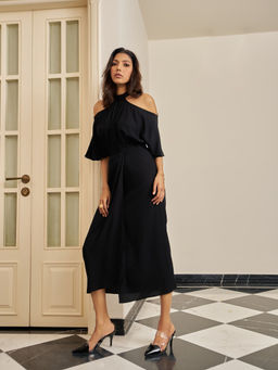 By The Bay - Chloe Black Midi Dress