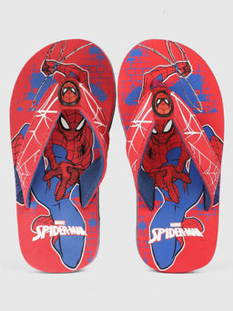 Kidsville - Spiderman Featured Red Flipflops For Boys
