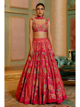 Paulmi & Harsh - Divya Khosla Kumar In The Aviva Pink Lehenga with Choli and Dupatta