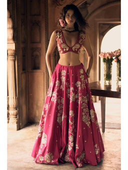 Paulmi & Harsh - Celeste Pink Lehenga with Choli and Dupatta