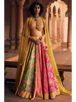 Paulmi & Harsh - Bhakthi Multicolour Lehenga with Choli and Dupatta