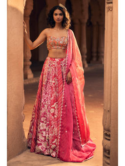 Paulmi & Harsh - Ava Pink Lehenga with Choli and Dupatta