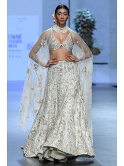 Paulmi & Harsh - Emmeline Ivory Lehenga with Choli and Dupatta