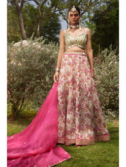 Paulmi & Harsh - Rita Pink Lehenga with Choli and Dupatta