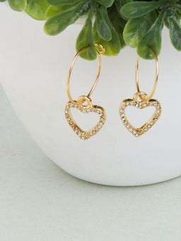 Lilly & Sparkle - Gold-Toned Contemporary Hoop Earrings