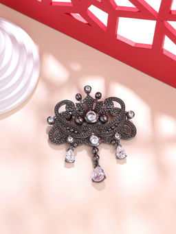 Cosa Nostraa - Grey Ornate Glory Brooch