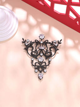 Cosa Nostraa - Grey Vintage Victorian Brooch