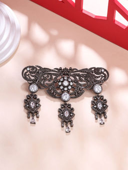 Cosa Nostraa - Grey Studded Symphony Brooch