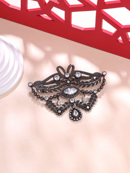 Cosa Nostraa - Grey Fleur Muse Brooch