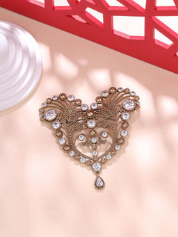 Cosa Nostraa - Gold Victorian Heart Brooch