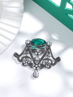 Cosa Nostraa - Grey Royal Lamp Stud Brooch