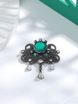 Cosa Nostraa - Grey Ethnic Magic Brooch