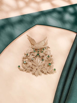 Cosa Nostraa - Gold Flora & Flight Brooch